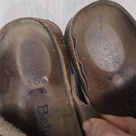 Betula By Birkenstock Women Boston Clog mule Leather Shoes sz 40/9 Narrow - Picture 6 of 15